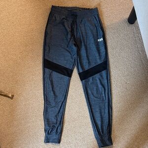 PINK Victoria's Secret Charcoal and Black Joggers